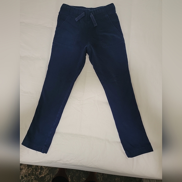 OshKosh Pull on,Navy blue kid boys size 7,elastic waist,string tie,French terry - Picture 1 of 4